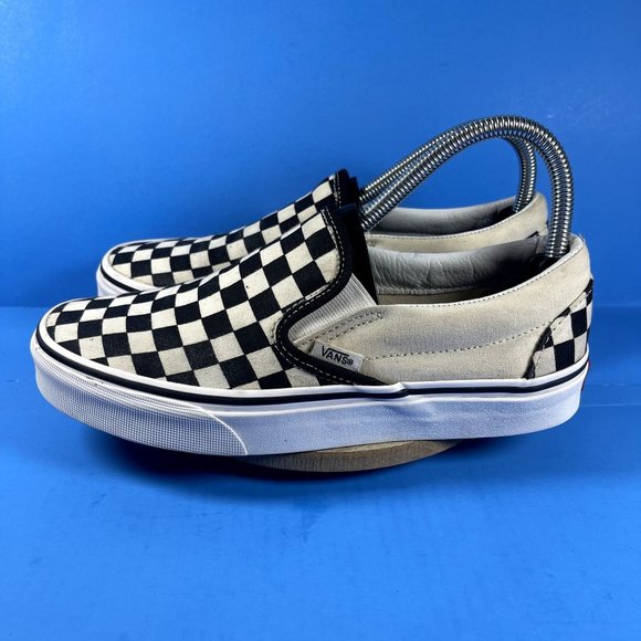 Vans Women's Checkerboard Classic Slip On Shoes Size 7.5 - Picture 4 of 11